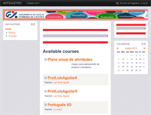 Tablet Screenshot of moodle.efcastro.pt